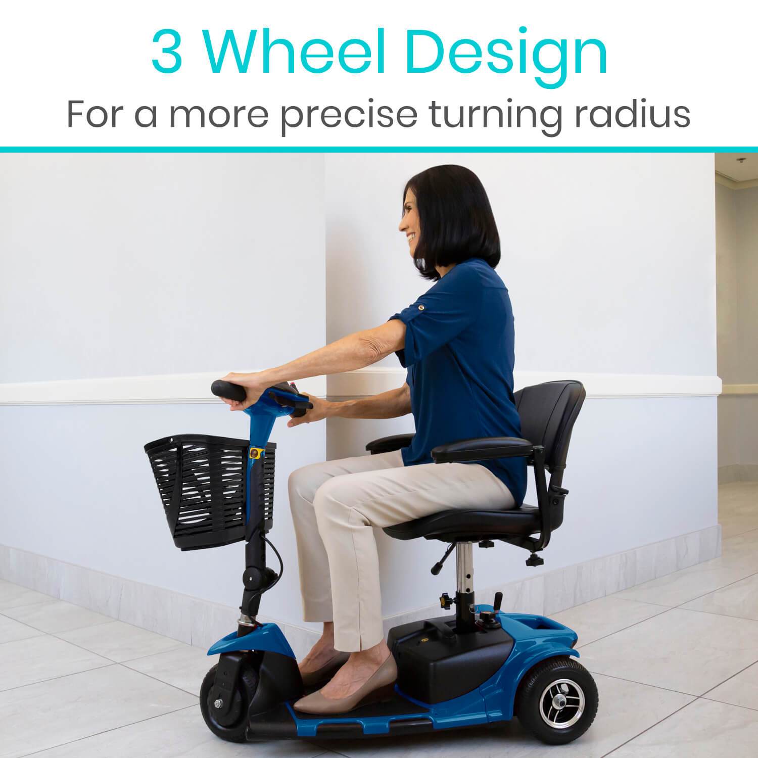 Vive Health 3 Wheel Mobility Scooter