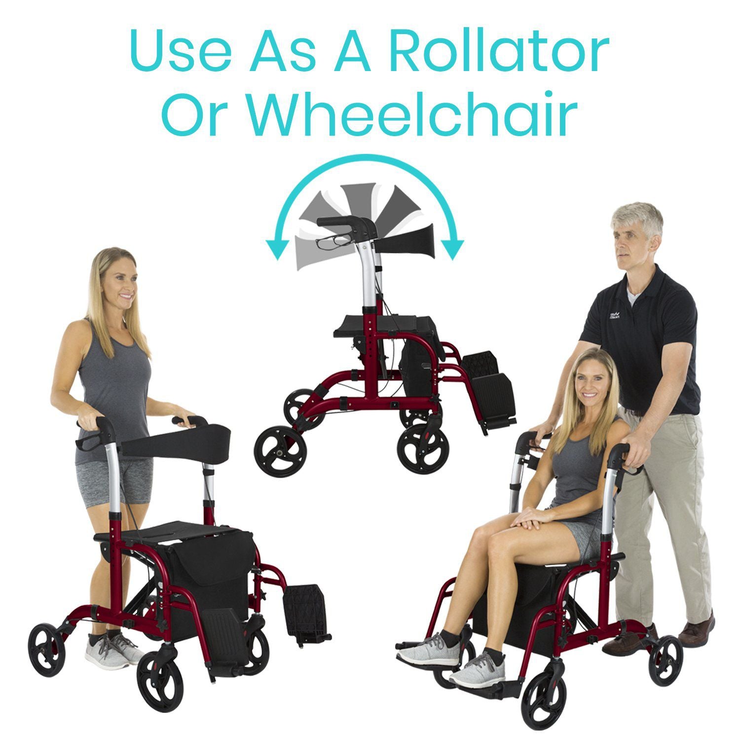 Vive Health Wheelchair Rollator