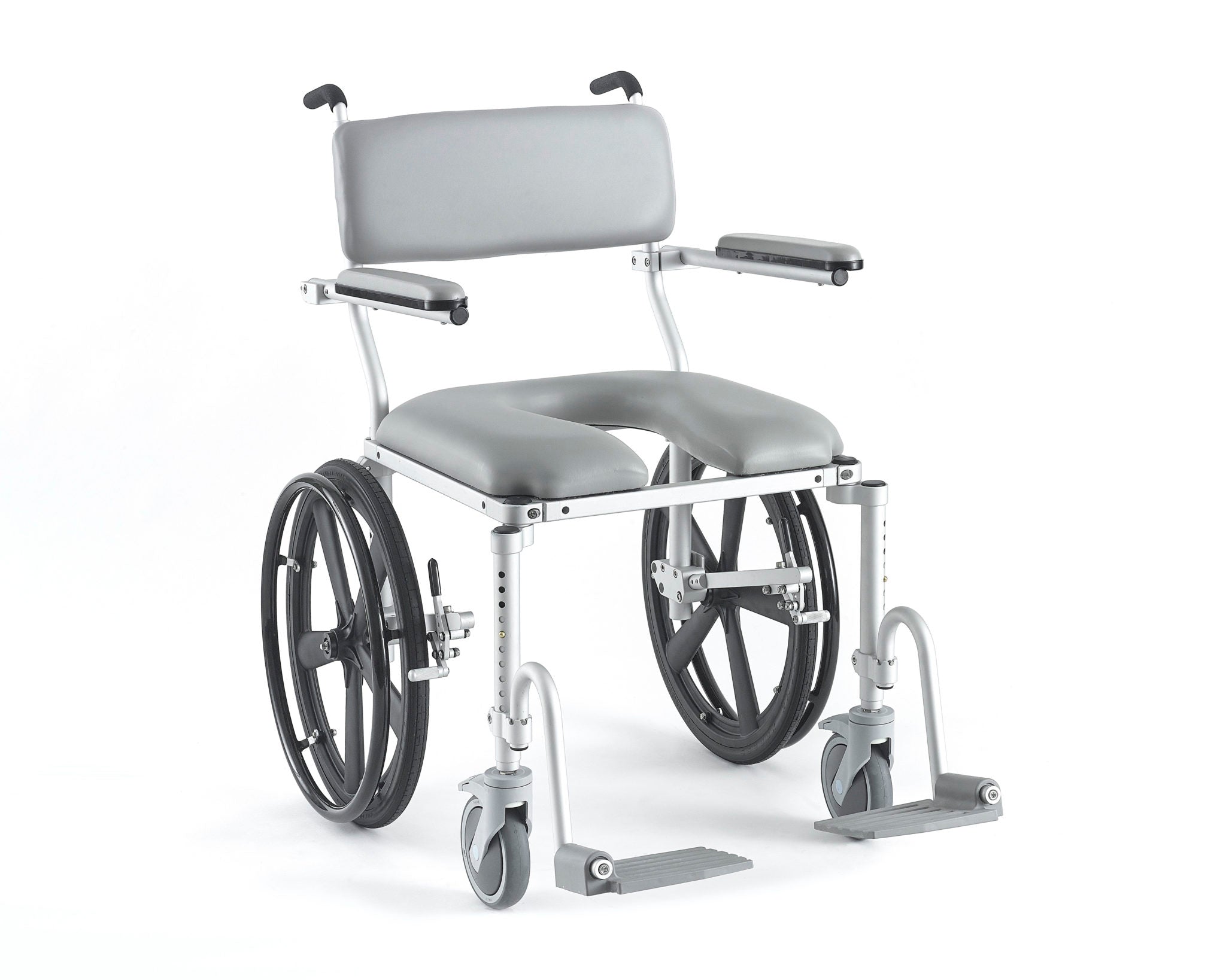 Rolling Shower Commode Chair User Propelled