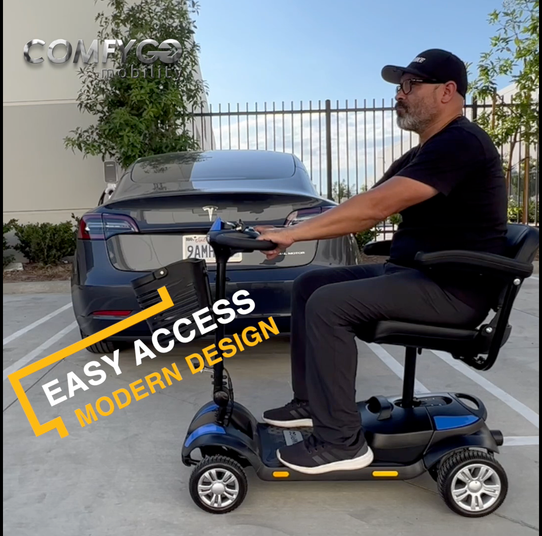 ComfyGo Z-4 Ultra-Light Electric Mobility Scooter with Quick-Detach Frame